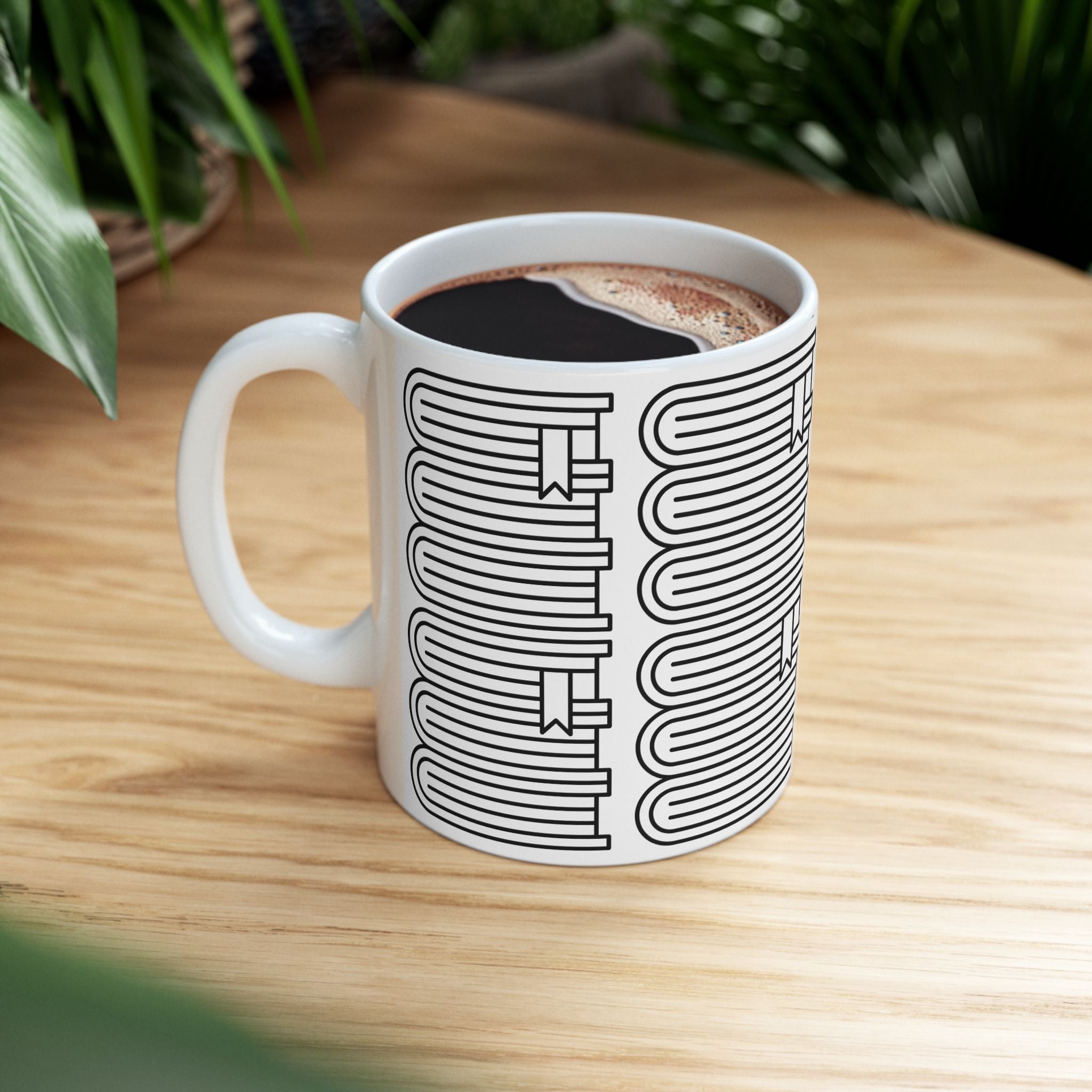 Book Lover's Ceramic Mug - Perfect Gift for Bibliophiles