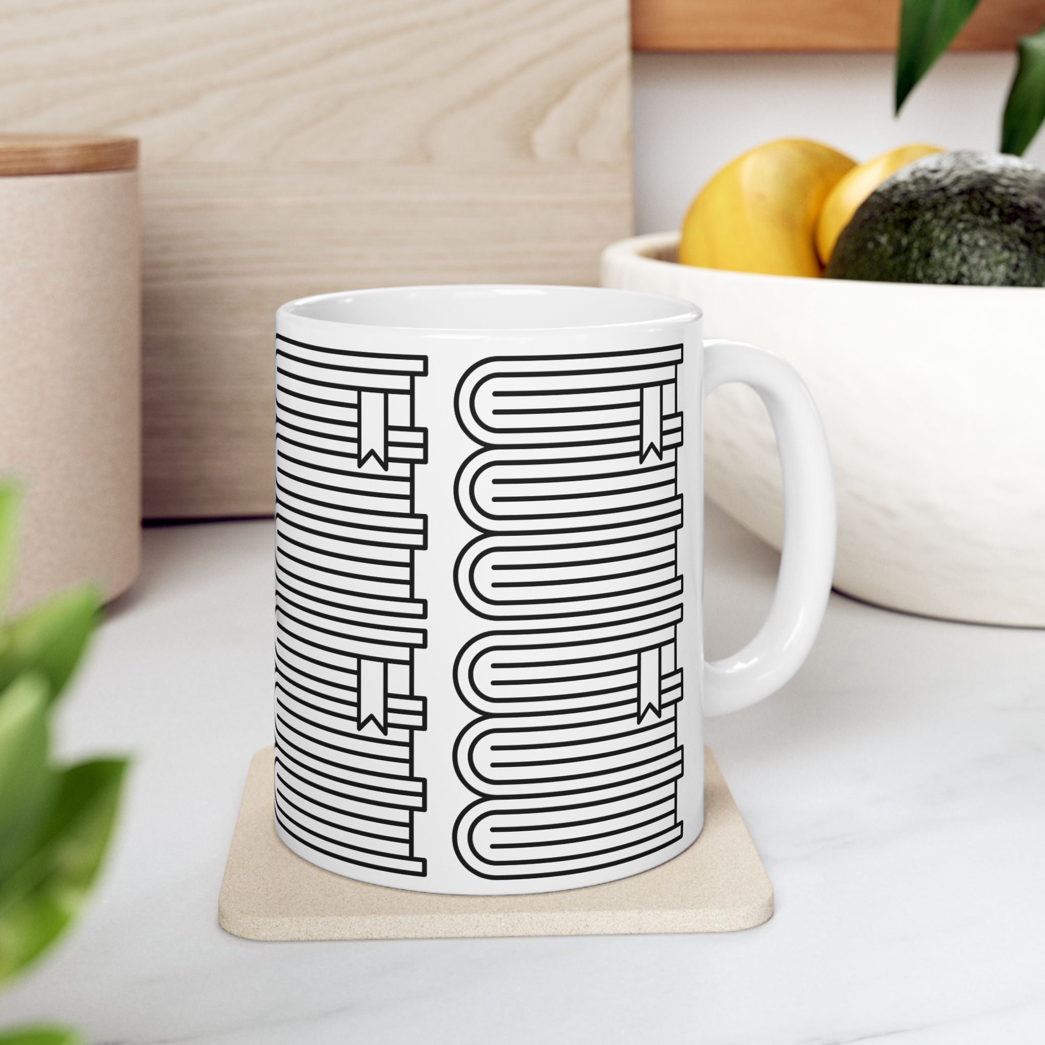 Book Lover's Ceramic Mug - Perfect Gift for Bibliophiles