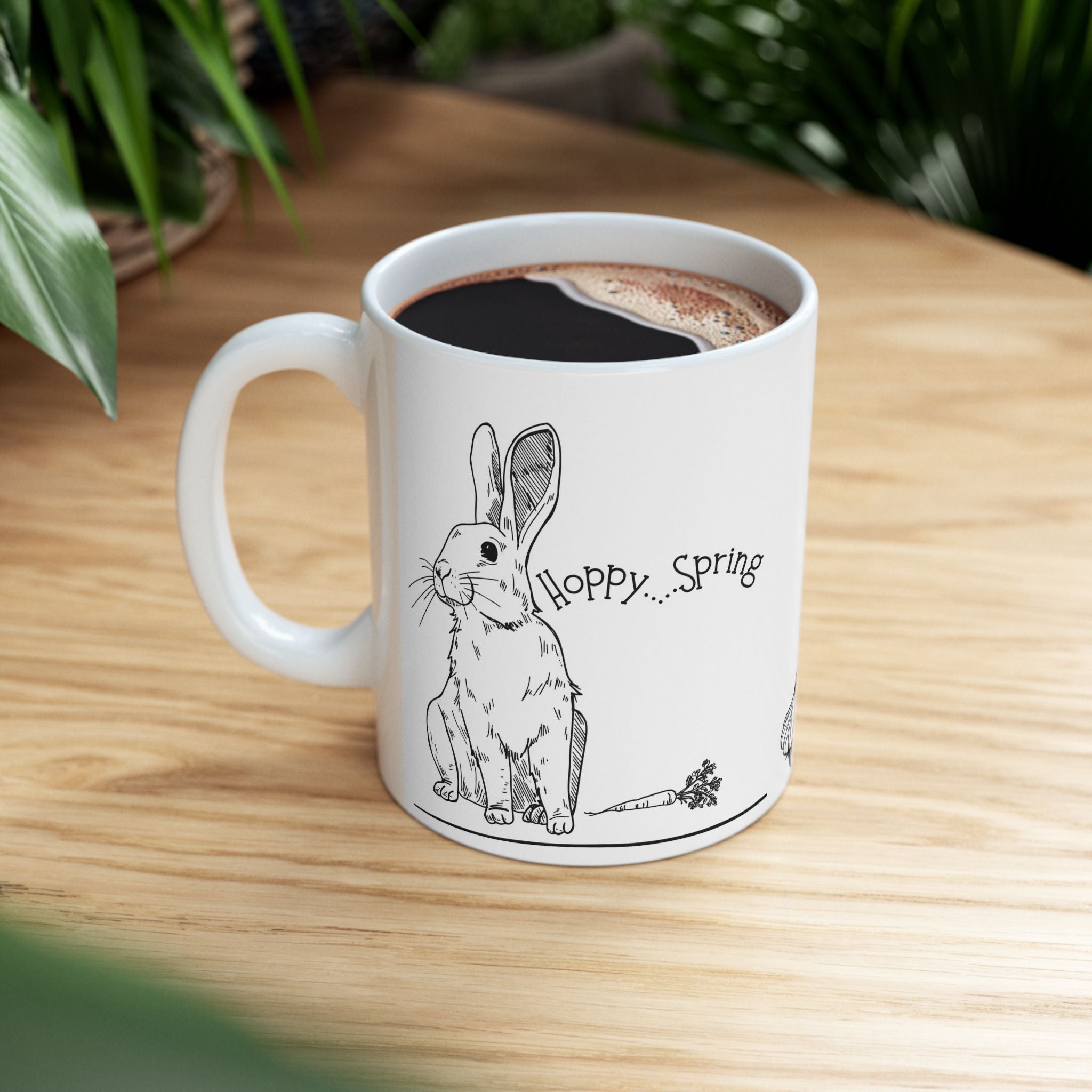 Hoppy Spring Ceramic Mug- For Smiles & Happiness