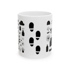 Botanical Patterns Ceramic Mug - Floral & Nature Inspired & Travel