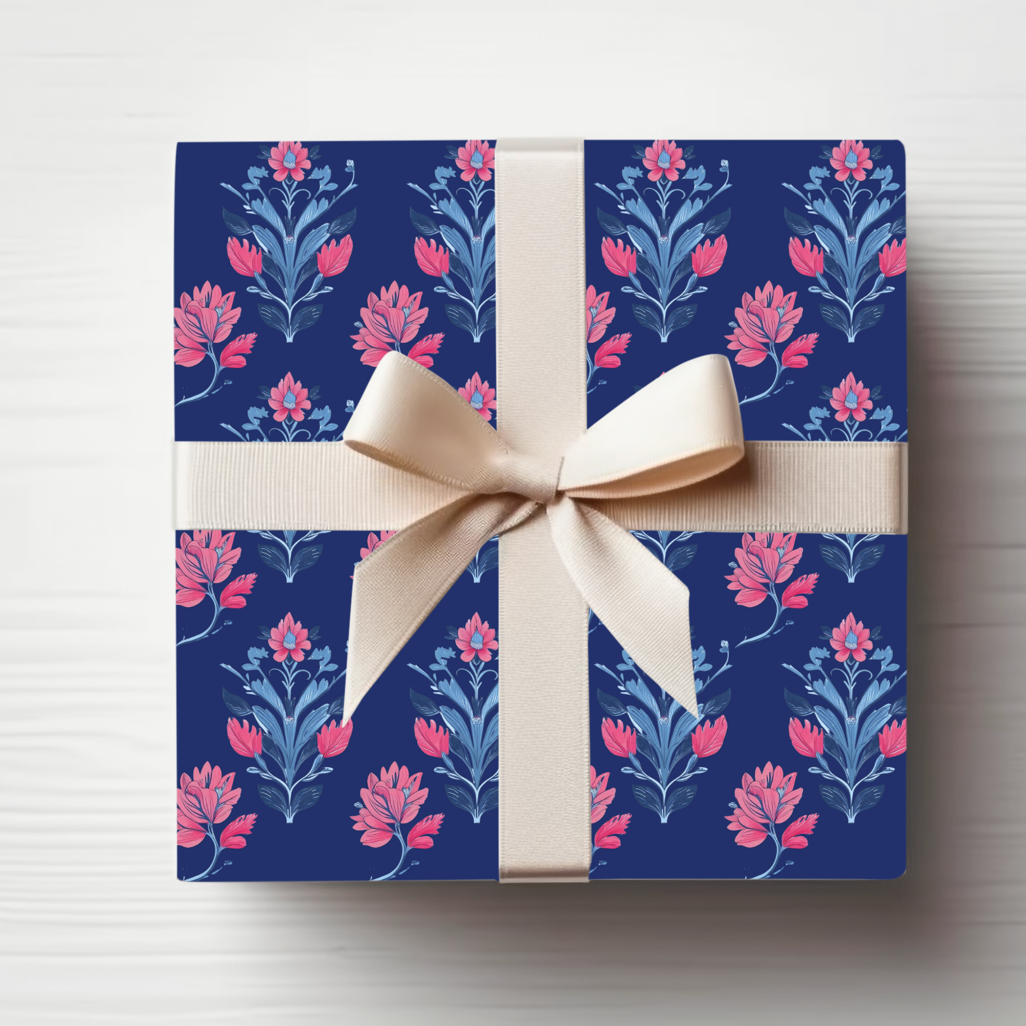 Navy Bloom Elegance