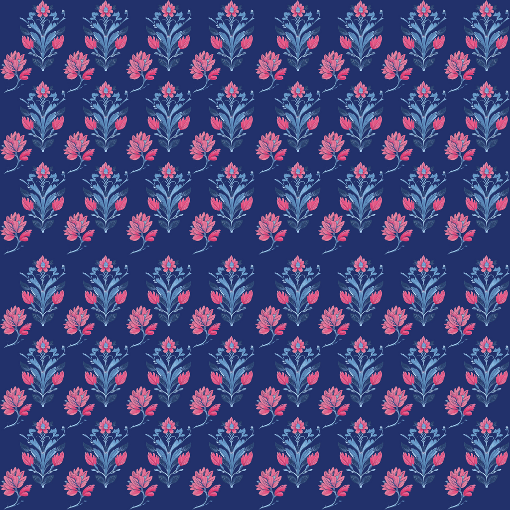 Navy Bloom Elegance