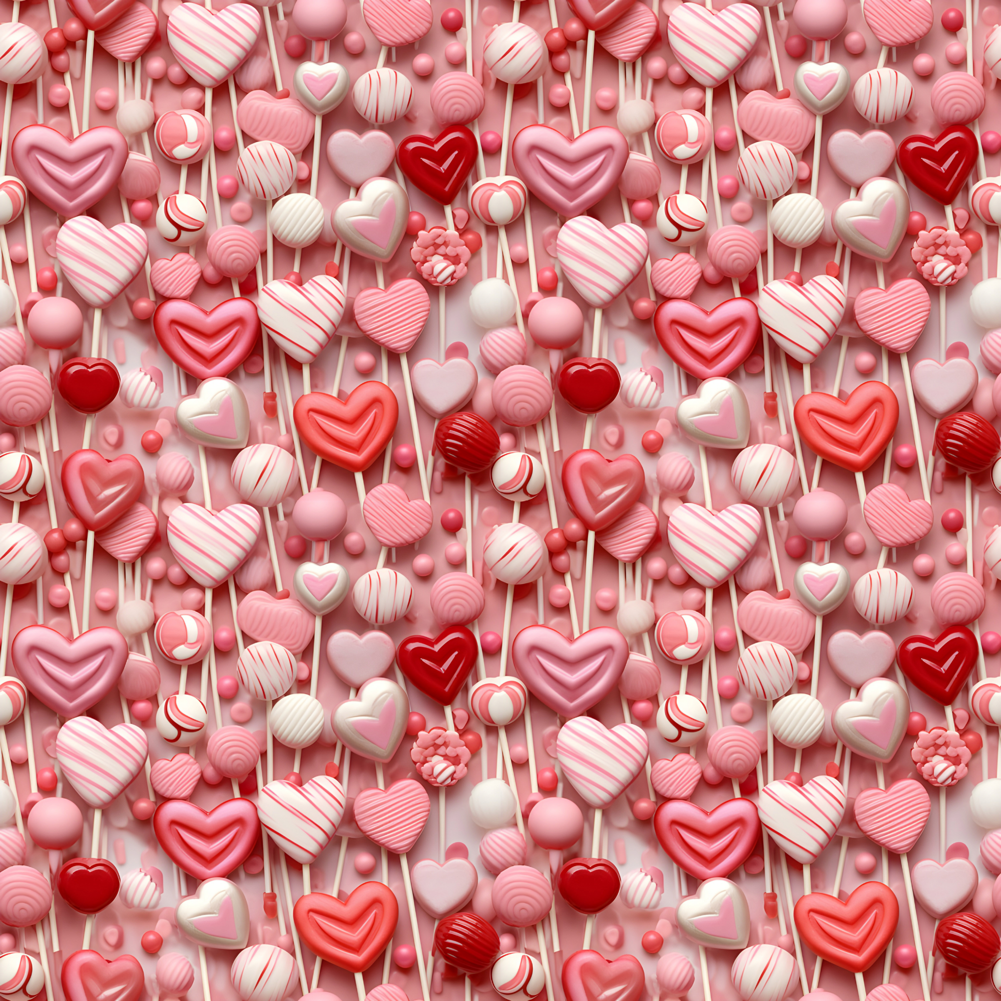 3D Valentine Lollies