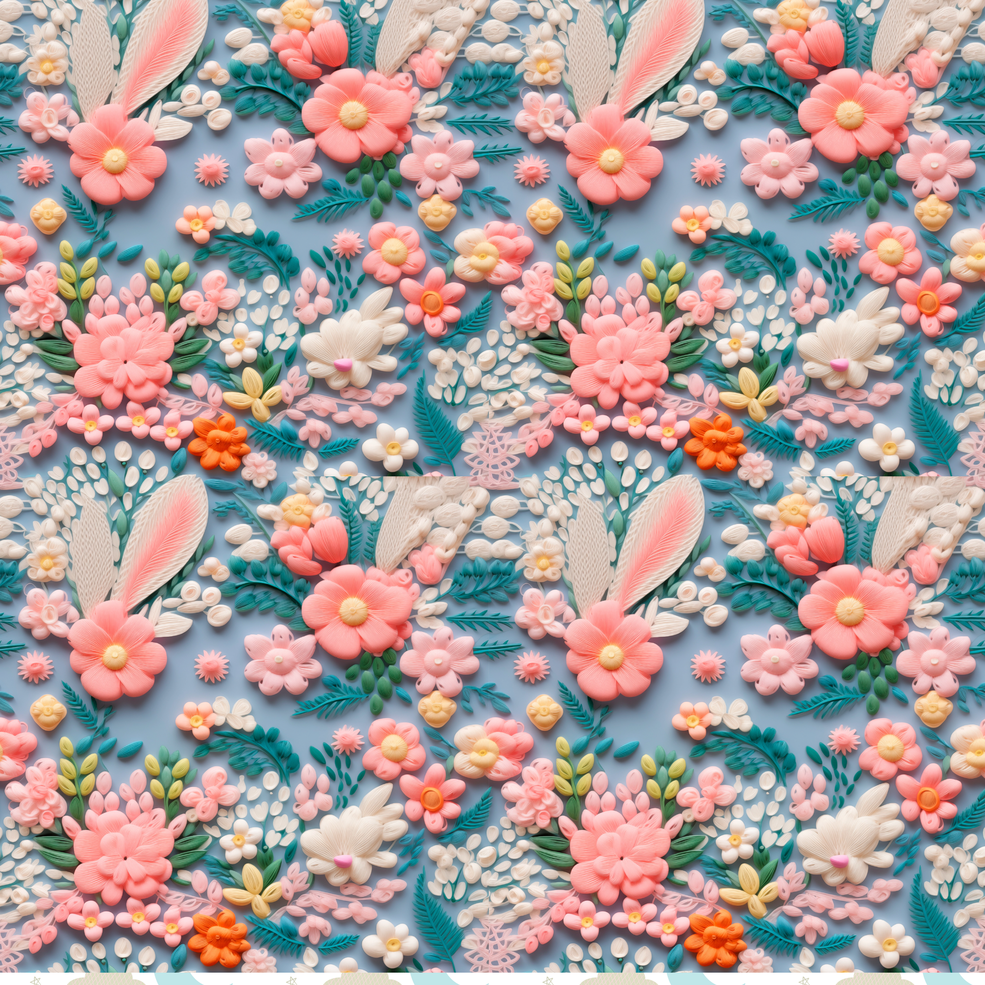 3D Spring Floral