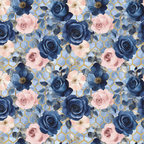 Navy Blush Blue