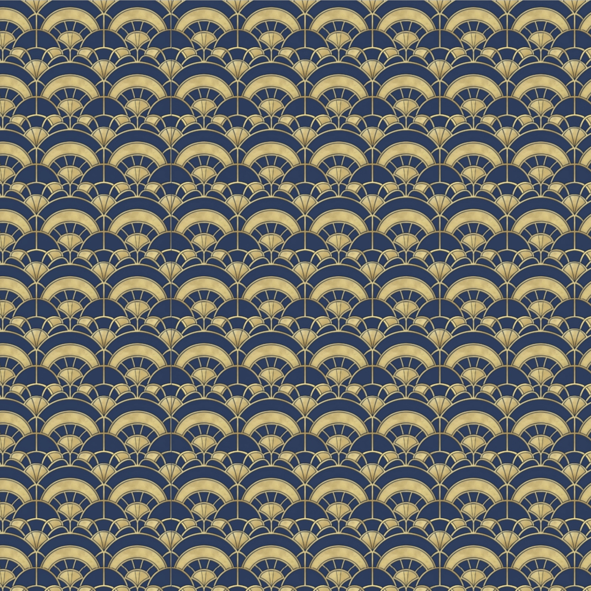 Deco Navy & Gold