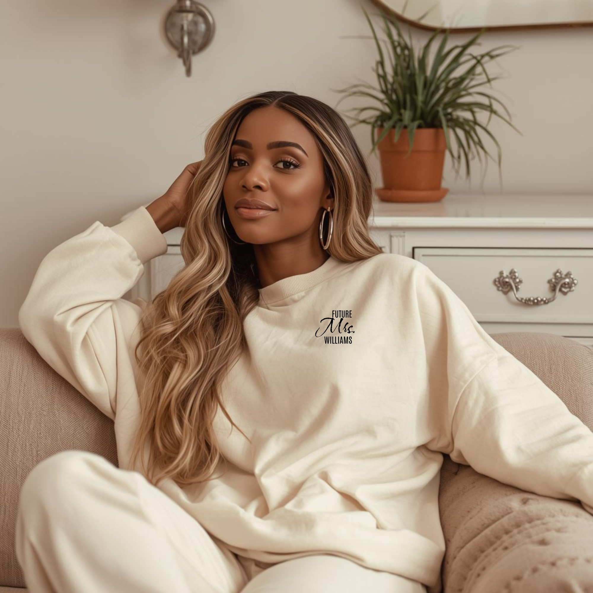 Personalized Future Mrs. Crewneck Sweatshirt | Unisex Style, Cozy Gift for Bridal Showers, Engagements, Weddings, Everyday Comfort