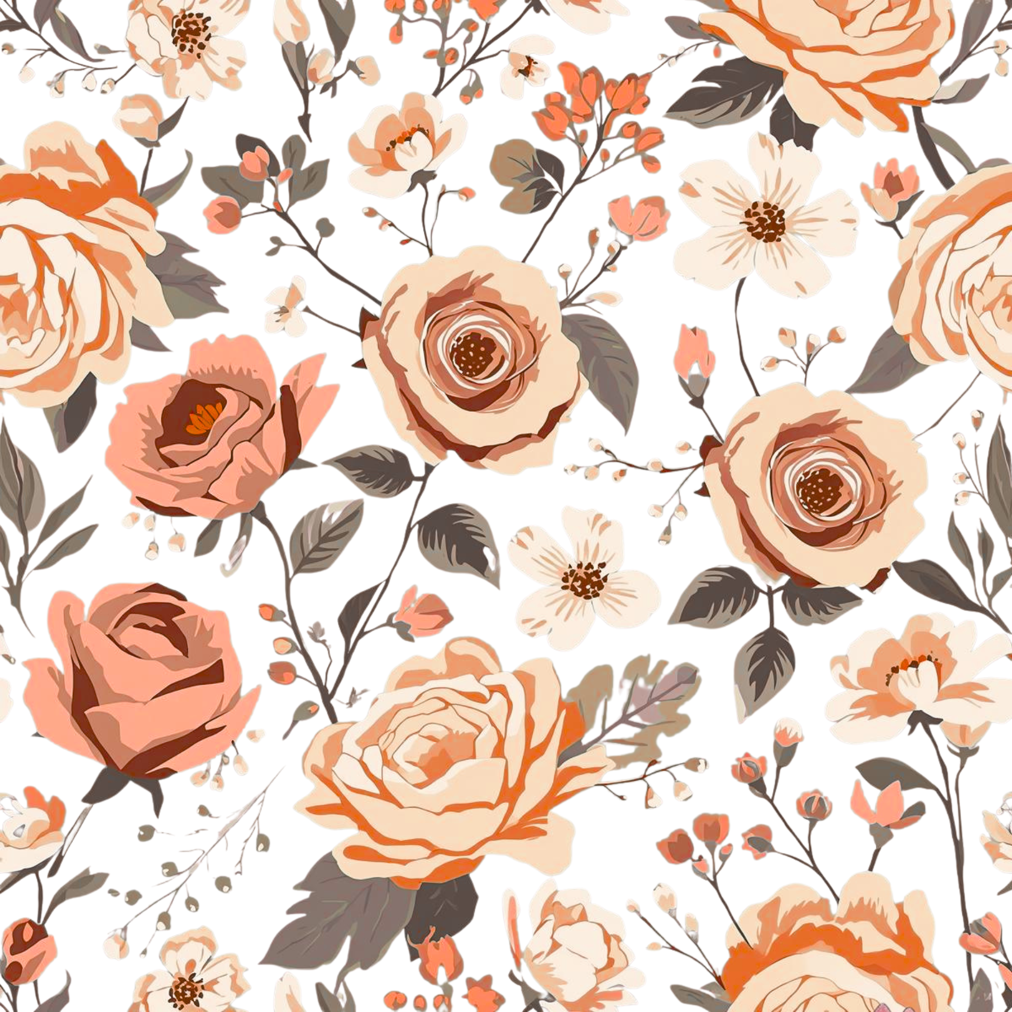 Vintage Peach Rose