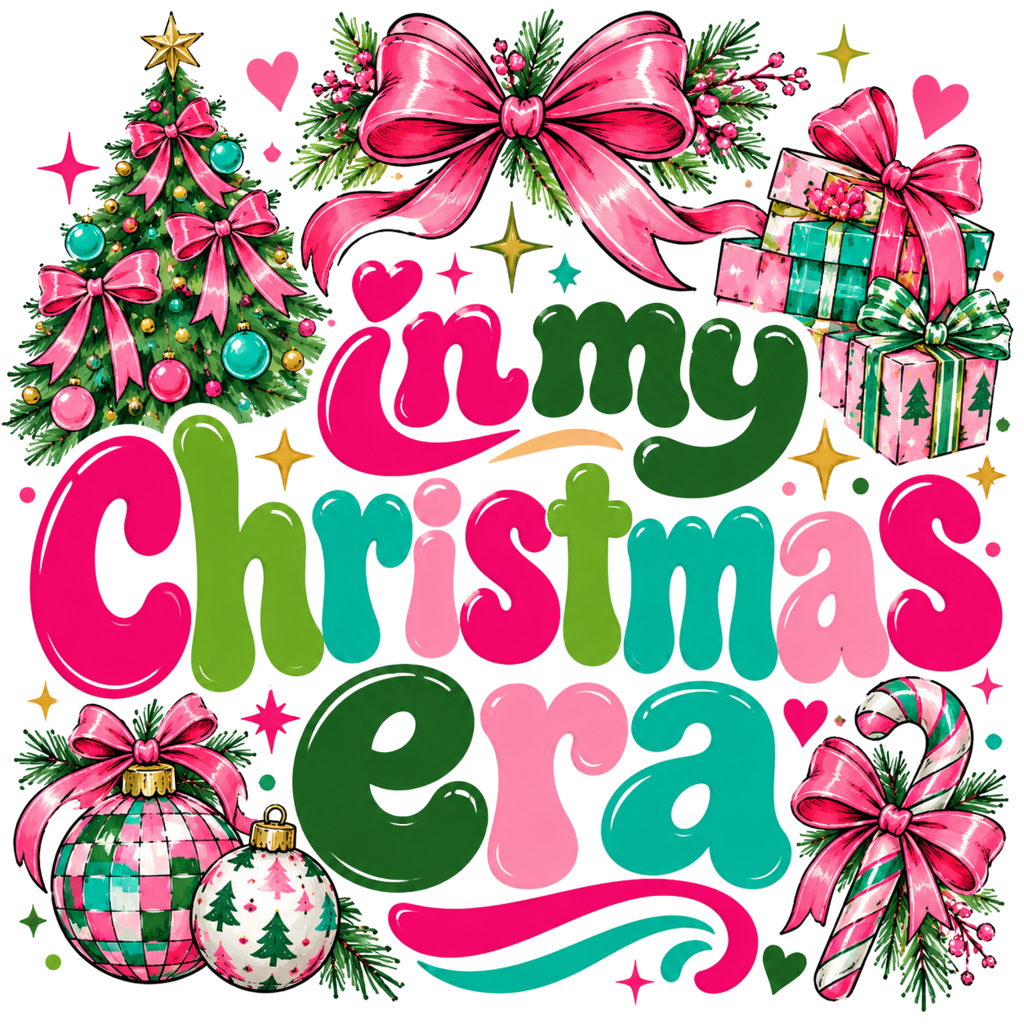 In My Christmas Era Poppy Pink Sweatshirt|Unisex