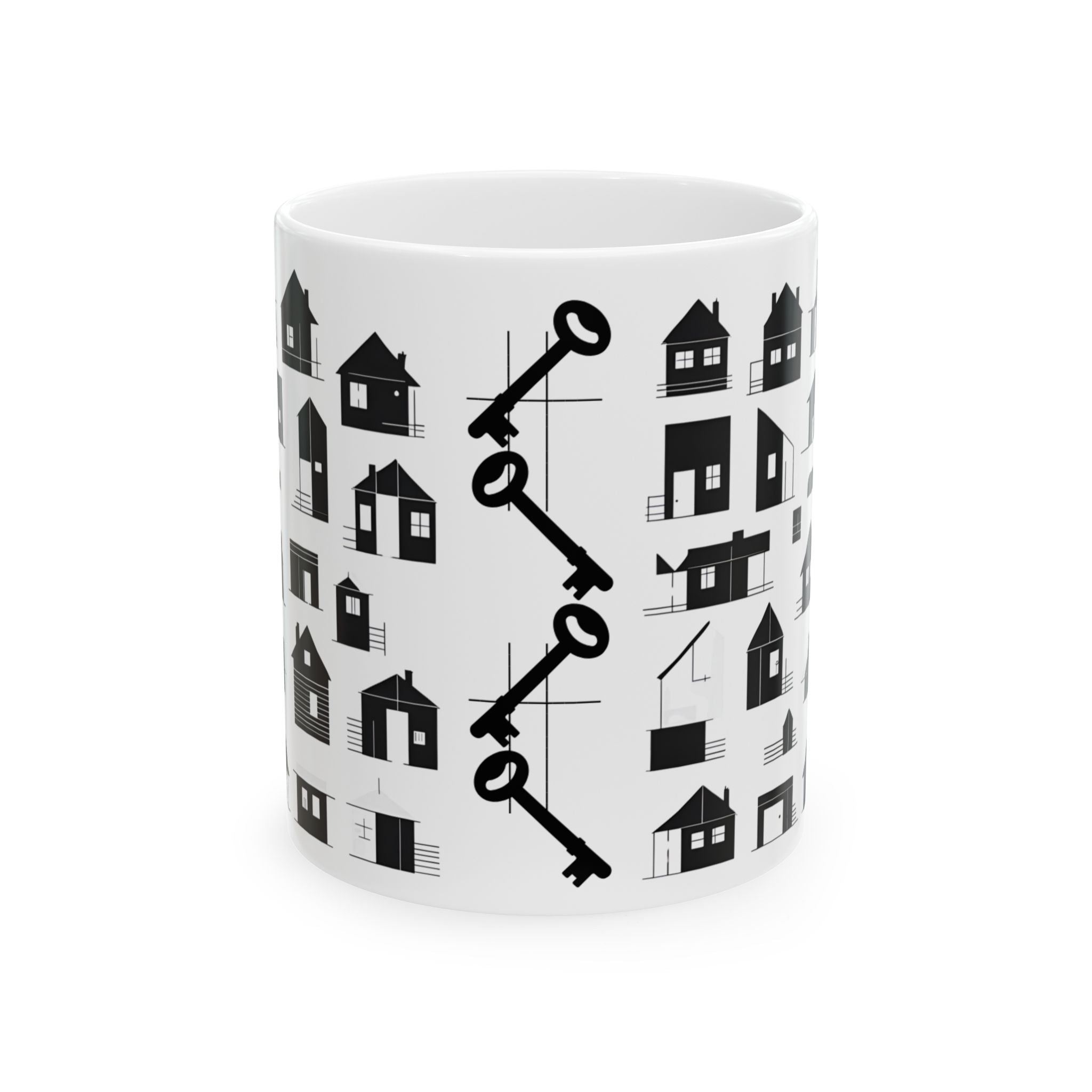 Home Sweet Home Chic Abstract Home Ceramic Mug - Great Housewarming Gifts