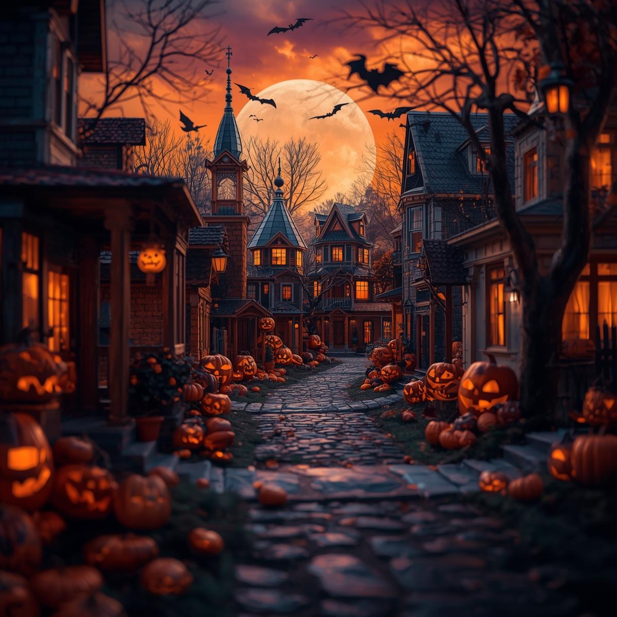 DIGITAL BUNDLE-Backgrounds-Spooky Halloween