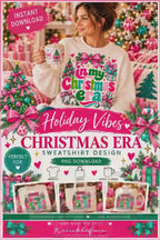 In My Christmas Era Poppy Pink Sweatshirt|Unisex